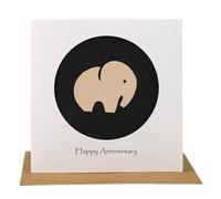 Camellia Bees 14th Wedding Anniversary Card for Wife Husband Her Him, Ivory Theme Handmade Greeting Card - Unique Keepsake, 14 Year Anniversary Keepsake for Couple, Blank Inside with Envelope (14th)