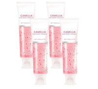 Camellia Fresh Breath Pink Toothpaste, Gentle Whitening Toothpaste with Camellia Bloom Flavor, All-in-One Oral Care for Fresh Breath & Clean Teeth, Mild Formula Removes Plaque & Brightens Smile (4pcs)