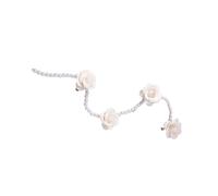 Camellia Hairpin Floral Hair Clip Rose Flower Studded Pearls Hairpin For Women Girls Holiday Jewelry Accessories