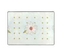 Camellia in Bloom Carpets Thickened Memory Foam Rugs Non-Slip Comfy Rug Print Door Mat for Home Bedroom 80x58 in
