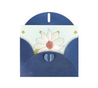 Camellia In Bloom Horizontal Holiday Card With Blue Heart Shaped Envelope And Write Various Holiday Greetings