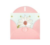 Camellia In Bloom Horizontal Holiday Card With Pink Heart Shaped Envelope And Write Various Holiday Greetings