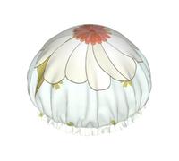 Camellia in bloom L Shower cap with double layer waterproof fabric, suitable for bathing and skin care