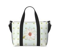 Camellia in Bloom Large-Capacity Travel Bag with Adjustable Shoulder Strap, Suitable for Sports, Fishing, and Fitness.