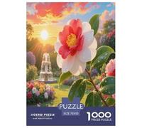 Camellia Japonica Flower 1000 Piece Plant Jigsaw Puzzle Adults Fun Education Game Toy Intellectual Game Home Decoration Stress Relief Relaxation And Intelligence 70x50cm/1000pcs