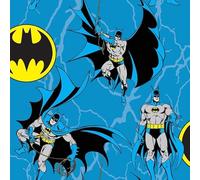 Camelot Fabrics - DC Comics Batman Rope Blue Cotton Fabric Sold by 1 Metre Pre-Cut 44'' Wide 100% Cotton Genuine Licensed Fabric Ideal for Children's Crafts, Quilting, Sewing, Dressmaking, Patchwork