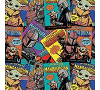 Camelot Fabrics Fat Quarter Mandalorian Baby Yoda 100% Cotton Quilting Fabric - Comic Posters