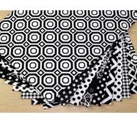 Camelot Fabrics Patterned Soft Craft Felt Assortment Pack Black & White - per Pack of 10