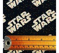 Camelot Fat Quarter Star Wars Logo With Rainbow Dots 100% Cotton Quilting Fabric