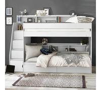 Camelot Staircase Bunk Bed - White
