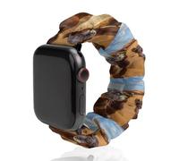 Camels in Desert Photos Watch Band Elastic Scrunchie Watch Strap Soft Wristband Compatible with Apple Watch