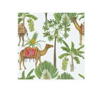 Camels & Palm Trees Splash Back Benjamin Tate Design Natural One Size