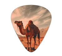 Camels Rest Desert 12 Pcs Guitar Picks, 0.46mm/0.71mm/0.96mm Thickness, Guitar Plectrum With Storage Case For Acoustic-Electric Guitar Ukulele Bass