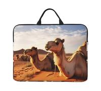 Camels Rest Desert Laptop Case 14 Inch Laptop Sleeve Computer Carrying Bag Shockproof Protective Notebook Case Portable Laptop Bag Waterproof Briefcase Bag for Men Women