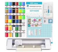 Cameo 4 Extras Bundle with Extra AutoBlade, Tool Kit, Cutting mat and PixScan. Silhouette Handbook and 10 White Edition