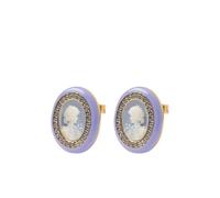 Cameo & Beyond Glam Ladies stud earrings - Gold One Size
