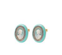 Cameo & Beyond Glam Ladies stud earrings - Gold One Size