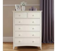 Cameo Chest of Drawers - 4+2 Drawer - White