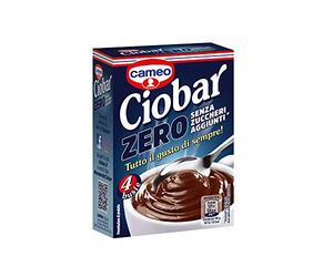 Cameo Ciobar Zero - Sugar Free - Hot Chocolate - Resistant - 4 x 19 g - Chocolate