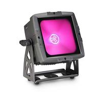 Cameo FLAT PRO FLOOD IP65 TRI - Outdoor Flood Light with 60 Watt Tri-Color COB LED in Black Housing