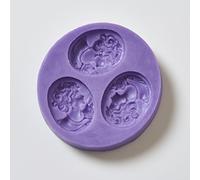 Cameo Fondant Icing 3 Cavity Silicone Mould