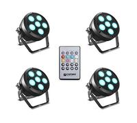 Cameo ROOT® PAR 6 SET 1 - Set Including 4 x CLROOTPAR6 Incl. IR Remote Control (CLPFLAT1REMOTE)