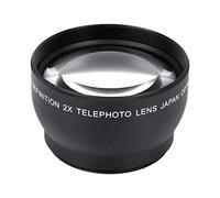 Camera 2X Lens, Professional Magnification HD Telephoto Converter Conversion Lens, Aluminum Alloy Lens, for Any Camera with 52mm Lens Thread