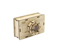 Camera 3D Wooden Puzzle, Handassembled Educational Toy,DIY Woodencrafts to Build,Brain Teaser Building Model Kit,Gift for Adult Hobby