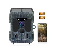 (Camera) 46MP image 4K Video Solar Panel Powered WiFi Infrared Wildlife Hunting Trail Game Camera Waterproof for Wildlife Monitoring