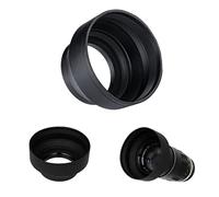 Camera 55mm 3 Stage Rubber Collapsible Lens Hood for Nikon D3400 D3500 D5600 D7500 camera with 18-55mm Lens
