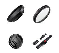 Camera Accessories Bundle Set 46mm Wide Angle Metal Lens Hood, UV Filter, Lens Cap For Panasonic Lumix DMC G7 Camera with Lumix G Vario 14-42mm Lens
