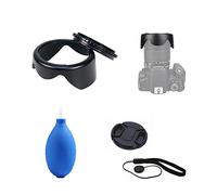 Camera Accessories Bundle Set 62mm Reversible Lens Hood, Lens Cap with Keeper Holder, Mini Pump For Pentax K-70 camera with SMC DA 18-135mm f/3.5-5.6 ED AL CD WR Lens