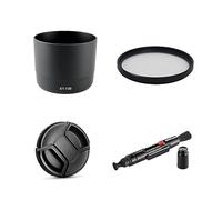 Camera Accessories Bundle Set For Canon EF 70-300mm f/4-5.6L IS USM Lens including Black ET-73B Lens hood Replacement, MC UV filter, Lens cap, Cleaning pen