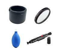 Camera Accessories Bundle Set for Canon EF-M 32mm f/1.4 STM Lens with Canon EOS M100, M200 camera including ES60 Lens hood Replacement, UV filter, Cleaning pen, Air blower pump