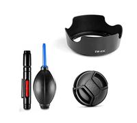 Camera Accessories Bundle Set for Canon EF-S 18-55mm f/3.5-5.6 IS STM Lens including EW63C Reversible Lens hood Replacement, Lens cap, Cleaning pen, Air blower pump