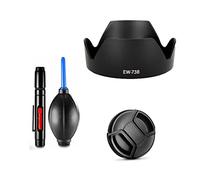 Camera Accessories Bundle Set for Canon EOS 6D, 6D II, 6D III, 6D IV camera with Canon EF-S 18-135mm f/3.5-5.6 IS Lens including EW73B Lens hood, Lens cap, Cleaning pen, Air blower pump