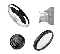 Camera Accessories Bundle Set for Fujifilm X-T30, X-T30 II mirrorless camera with Fujifilm XC 15-45mm f/3.5-5.6 OIS PZ Lens including Silver metal lens hood, UV filter, Lens cap