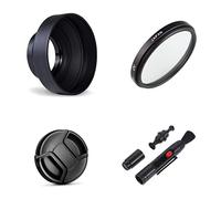 Camera Accessories Bundle Set for Leica SL (Typ 601), SL2, SL2-S camera with Panasonic Lumix S 20-60mm f/3.5-5.6 Lens including 3 Stage Collapsible Lens Hood, UV Filter, Lens Cap, Cleaning Pen