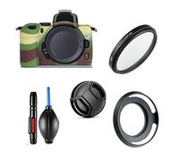 Camera Accessories Bundle Set For Nikon Z50 camera with Nikon NIKKOR Z DX 16-50mm f/3.5-6.3 VR Lens including Camouflage Green Camera Case, UV Filter, Lens Hood, Lens Cap, Cleaning Pen, Pump