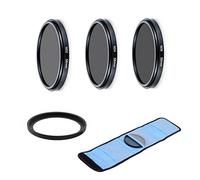 Camera Accessories Bundle Set For Panasonic Lumix DMC TZ220, ZS220 including ND2 ND4 ND8 Filters set, Adapter Ring, Black filter pouch