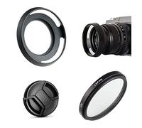 Camera Accessories Bundle Set for Sony Alpha A6500 A6400 A6300 A6100 A6000 mirrorless camera with 16-50mm Lens including Metal lens hood, UV filter, Lens cap