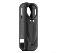 Camera Accessory Kit for Insta 360 X5, with Hard Shell Carry Case Silicone Protective Cover, Lens Guard Cap and Screen Protectors, for Action Camera Storage and for IMPACT Protection Black