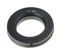 Camera Adapter T2-M42 Telescopic Lens/Folding Lens to M42 Screw Body Aluminum Alloy Replacement Part Camera Adapter