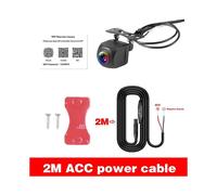 (Camera and 2M Cable) 12V Wireless Car Rear View Camera WIFI 170 Degree WiFi Reversing Camera Dash Cam HD Night Vision Support IOS Android