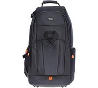 Camera Backpack, Rollei Fotoliner Photography Camera Bag with Laptop Compartment Rain Cover Tripod Holder Professional Waterproof Rucksack for DSLR Cameras Lens Accessories 33 x 56,5 x 22 cm Black