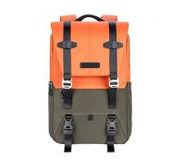 Camera Bag High Capacity Photography Backpack Waterproof Multi-functional Cameras Bag DSLR Tripod Bags With Rain Cover(Orange)