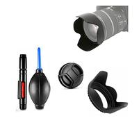 Camera Basic Accessories Bundle 58mm Lens hood, Lens cap, Cleaning set For Canon EOS R8 Camera with Canon RF 24-50mm f/4.5-6.3 IS STM Lens