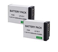 Camera Battery 1200mAh, Compatible For Canon， EOS 200D M3 M5 M6 750D 760D T6i T6s 800D RP Kiss X8i SL2(2 Battery)