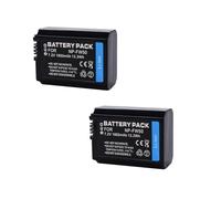 Camera Battery 1850mAh 7.2V, Compatible For Sony， A6400 A6000 A6300 A7M2 R2 ZVE10(2battery)