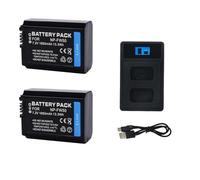 Camera Battery 1850mAh 7.2V, Compatible For Sony， A6400 A6000 A6300 A7M2 R2 ZVE10(Set)